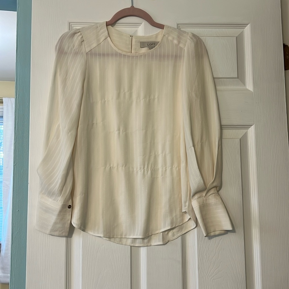 Loft White Blouse